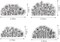 4 PCS Flowers Background Clear Stamps for Card Making, Daisy Flowers Rubber Stamps Florial Scenery Transparent Stamp Seal for Crafting DIY Scrapbooking Photo Album Decorations